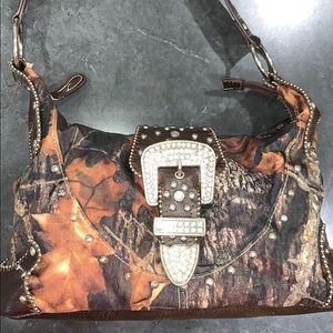 Camo Studded purse